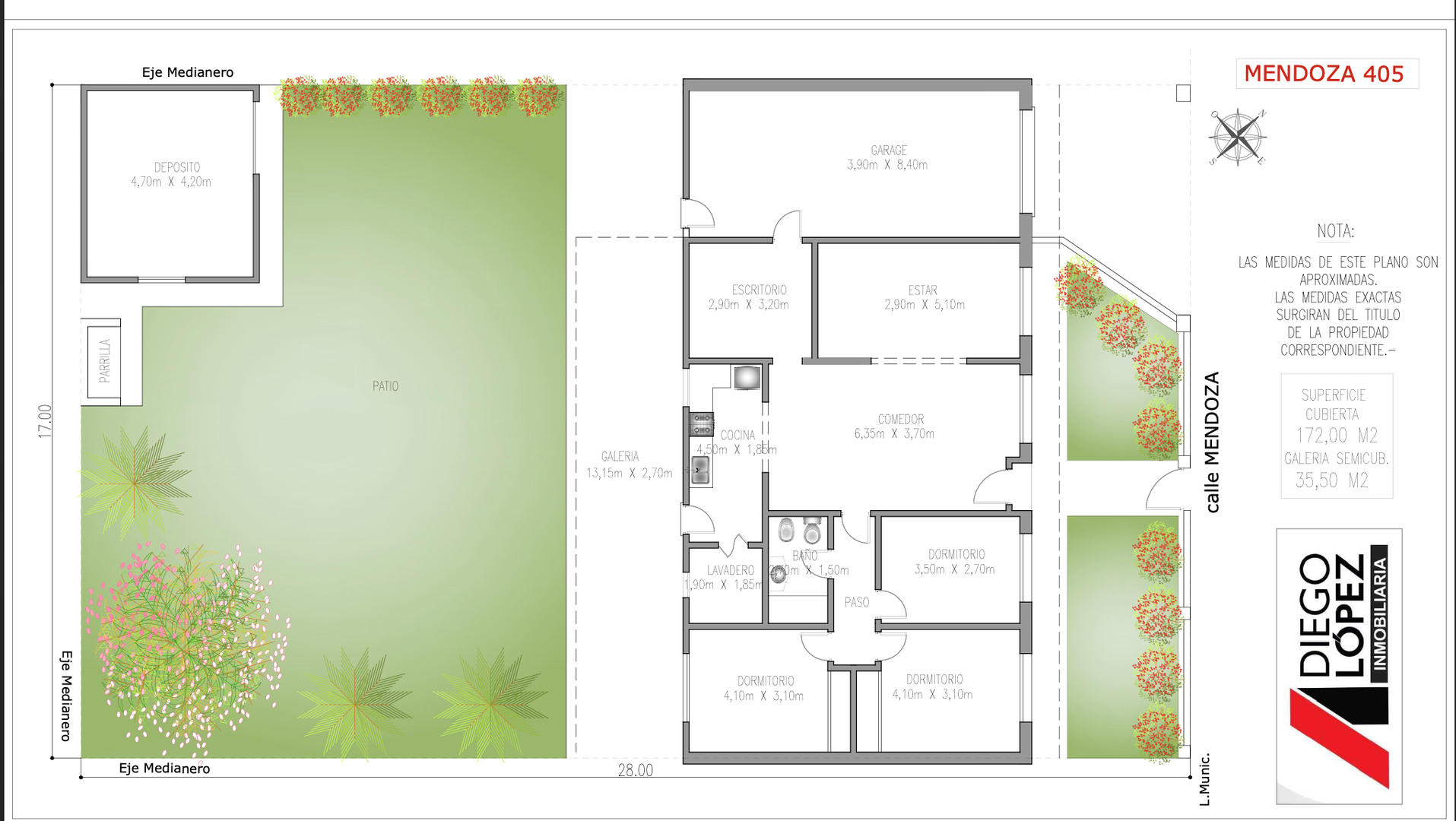 Hermosa vivienda familiar con galería y patio