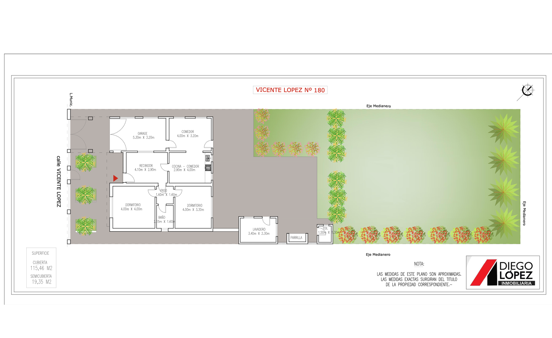 Casa bien ubicada con excelente superficie de lote