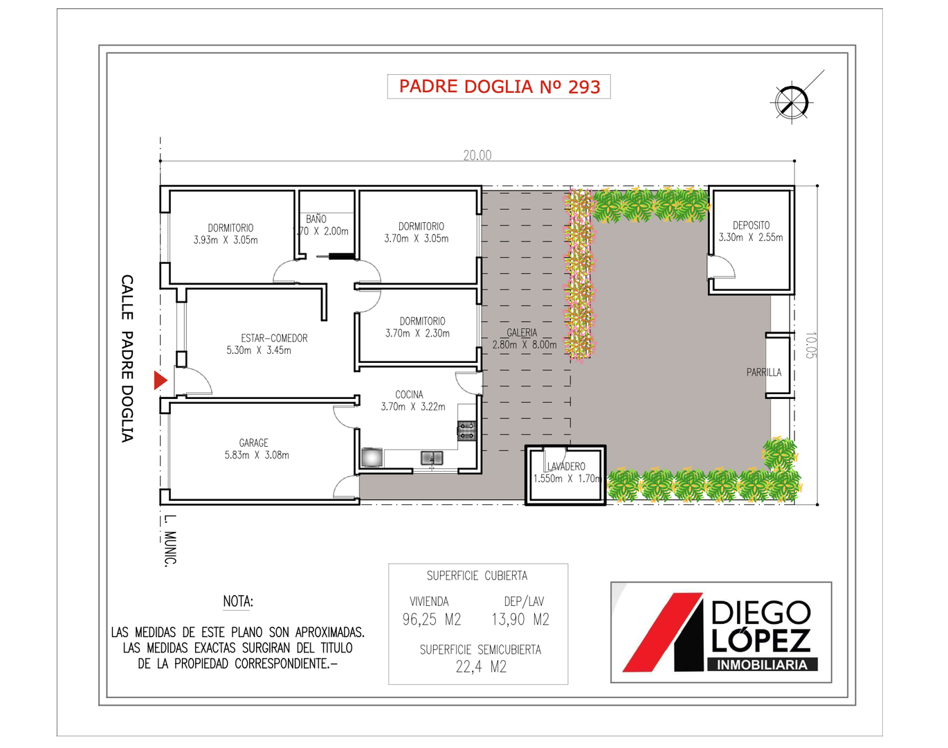 Casa en Padre Doglia 293 con 3 dormitorios